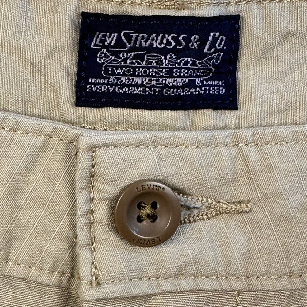 Levi's Carrier Mens Cargo Shorts Sz 34 Loose Fit Khaki NWT Outdoors casual - Picture 5 of 11